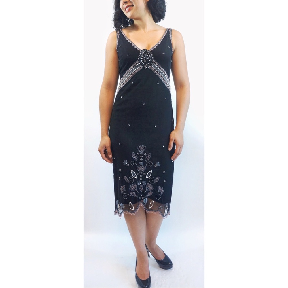 French Connection Embellished Cocktail Dress. Size 2 - Picture 2 of 6
